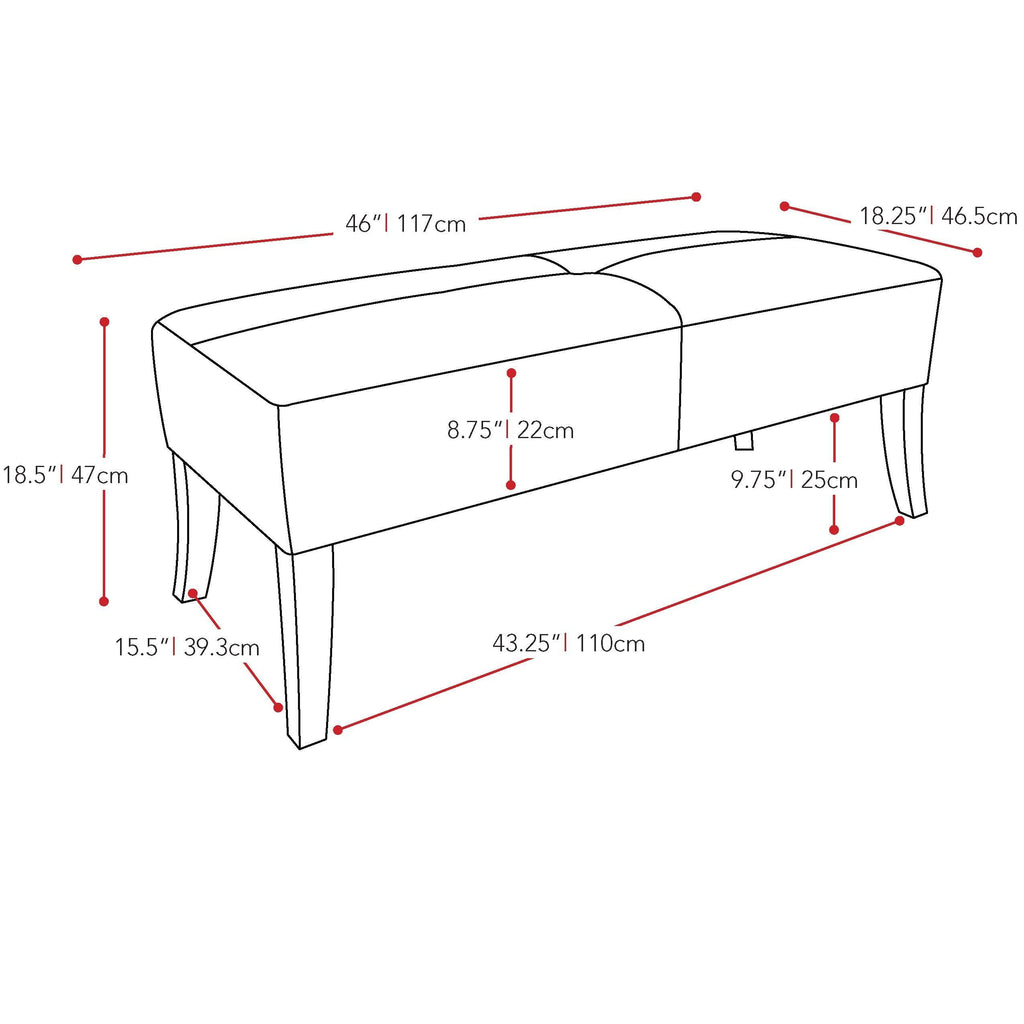 Blue Velvet Bench V242