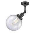 Matte Black LED Semi-Flush Mount Light I6051