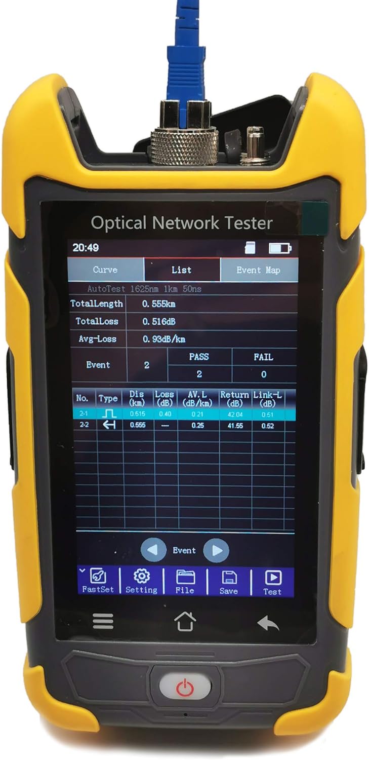 Mini-Pro OTDR 850/1300nm 22/20dB 4.3 inches Touch Screen Optical Network Tester K6898