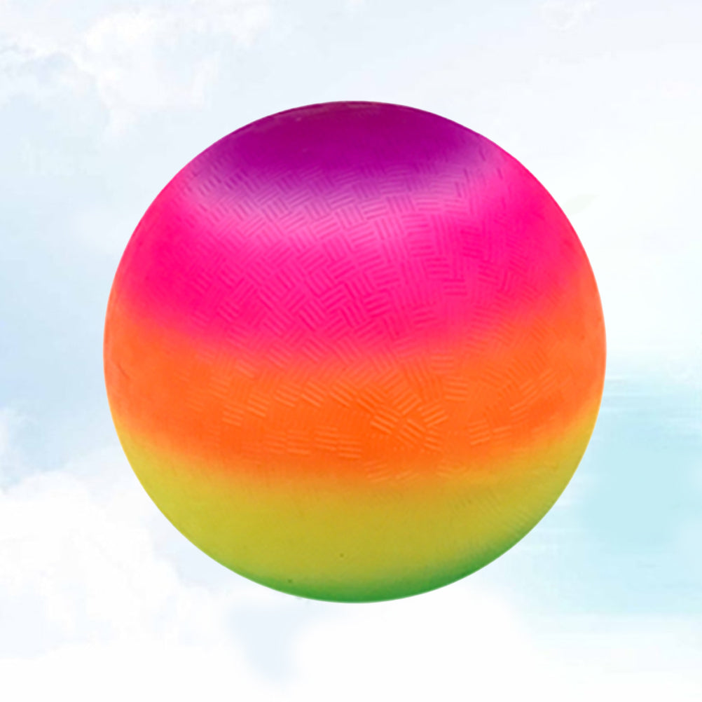 Rainbow Color Inflatable Beach Ball Toy PVC Ball C496