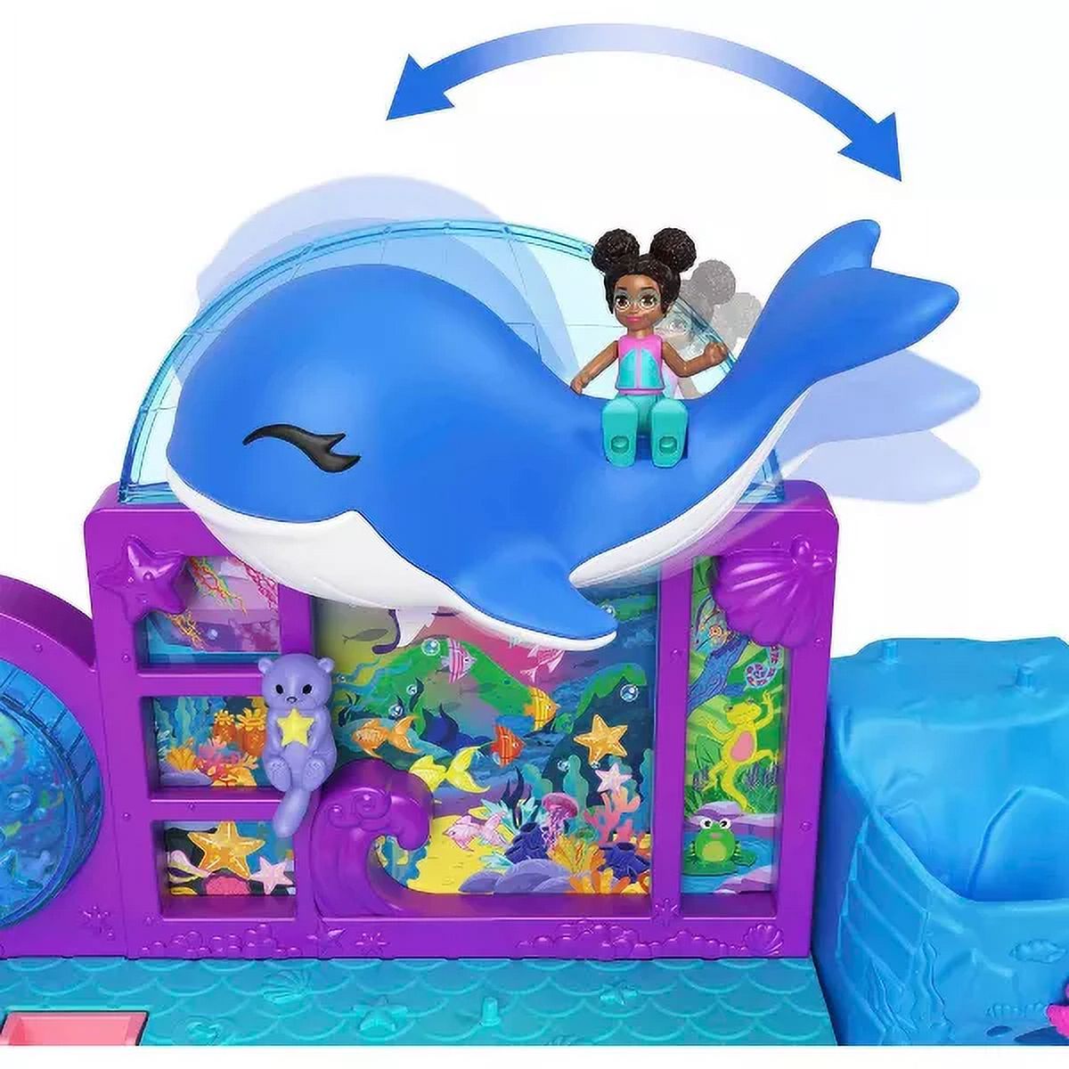 Polly Pocket Pollyville Aquarium Playset with 2 Dolls M756