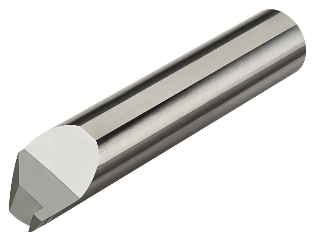 Right Hand Face Grooving Tool, Solid Carbide, AlTiN Coated, 0.040/0.042x22 Groove Width, 0.050x22 Pro R265