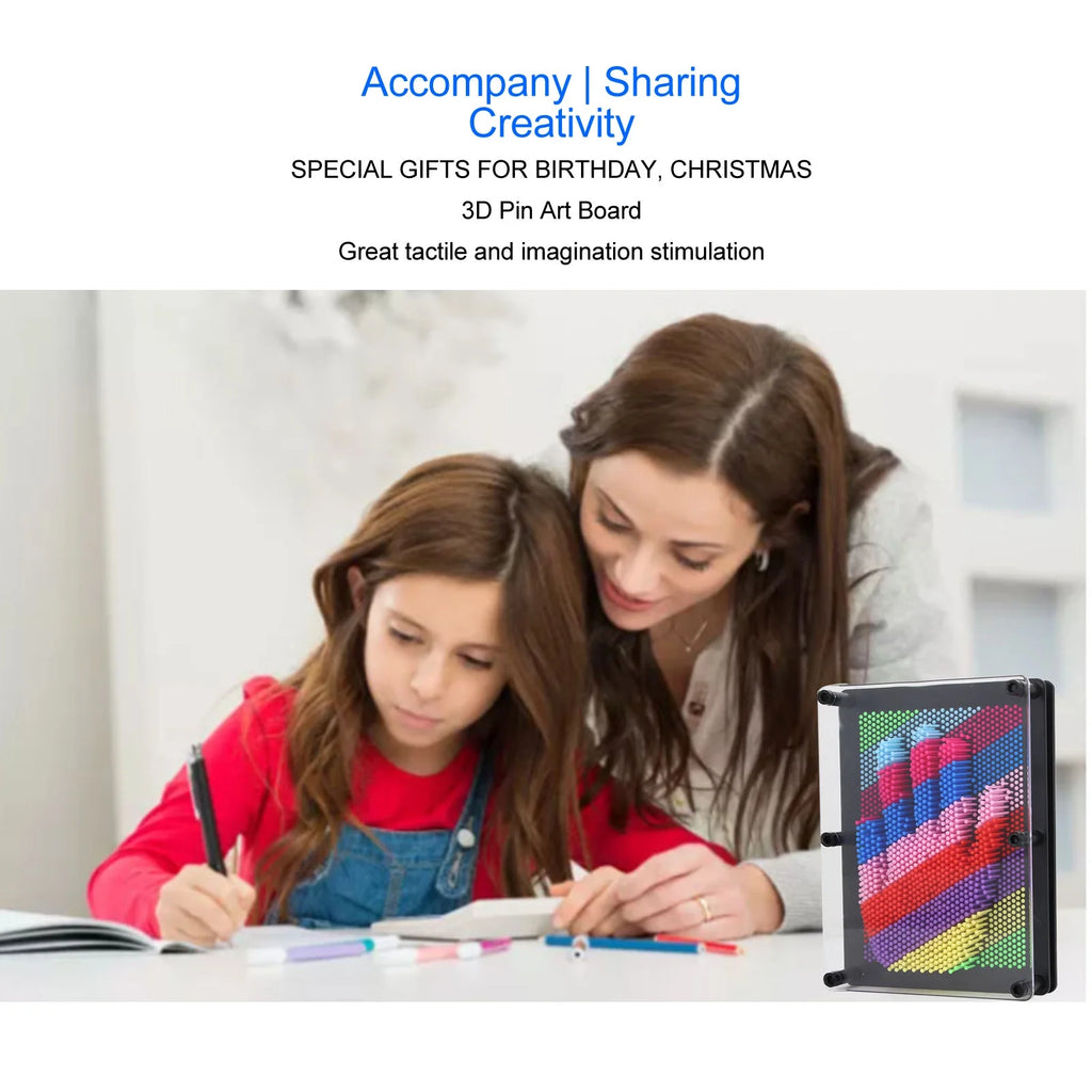 3d Pin Art Toy with Transparent Border S608