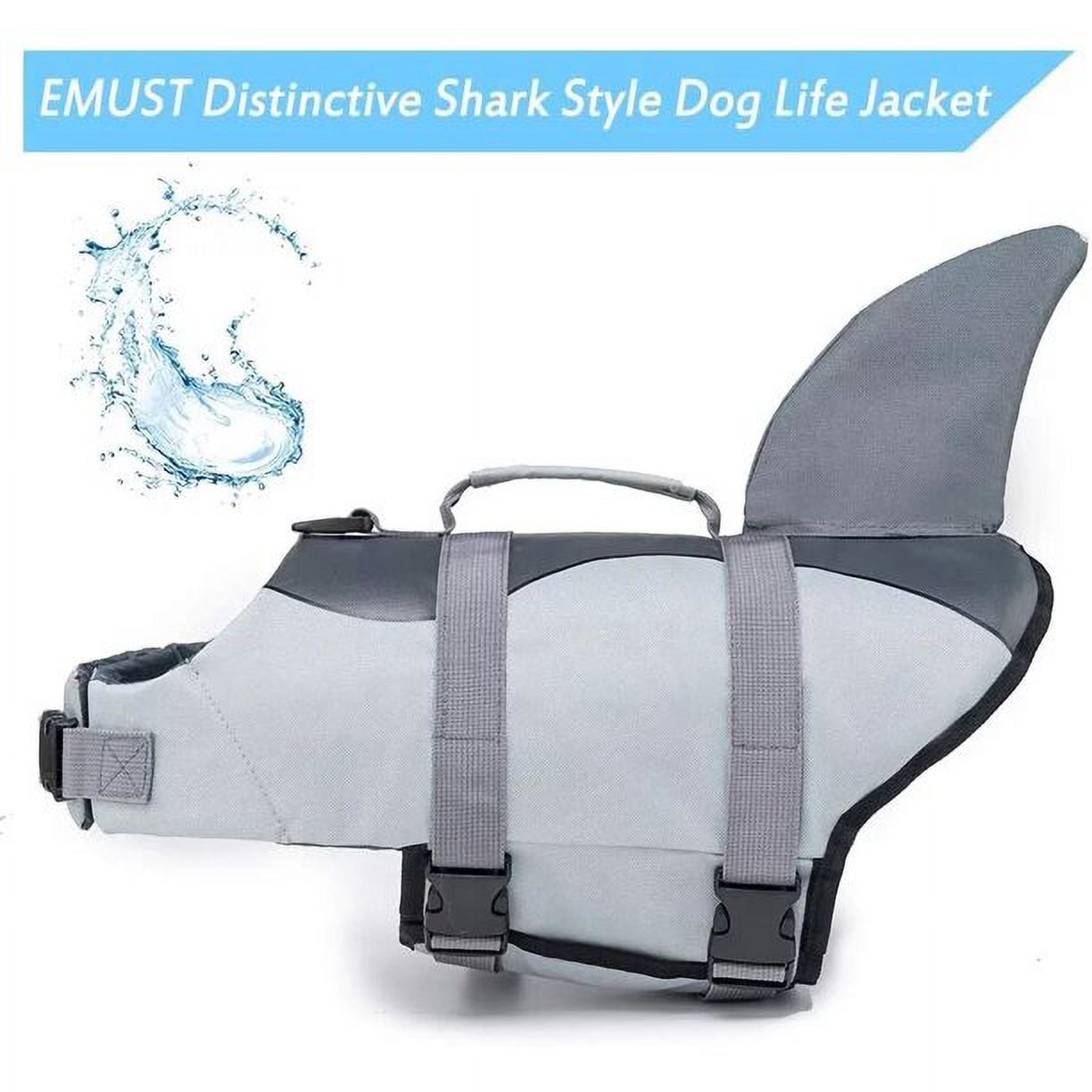 Adjustable Ripstop Dog Life Jacket with Rescue Handle Y727006