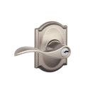 Satin Nickel Keyed Entry Lever G722