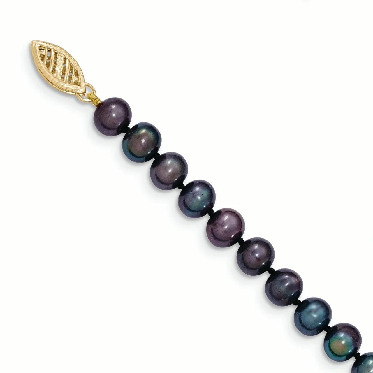14 Karat Yellow Gold Freshwater Cultured Pearl Necklace K541