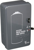 Mechanical Water Heater Time Switch, 24-Hour, 208/250V, 40A, DPST, Gray, Pack of 2 T338053