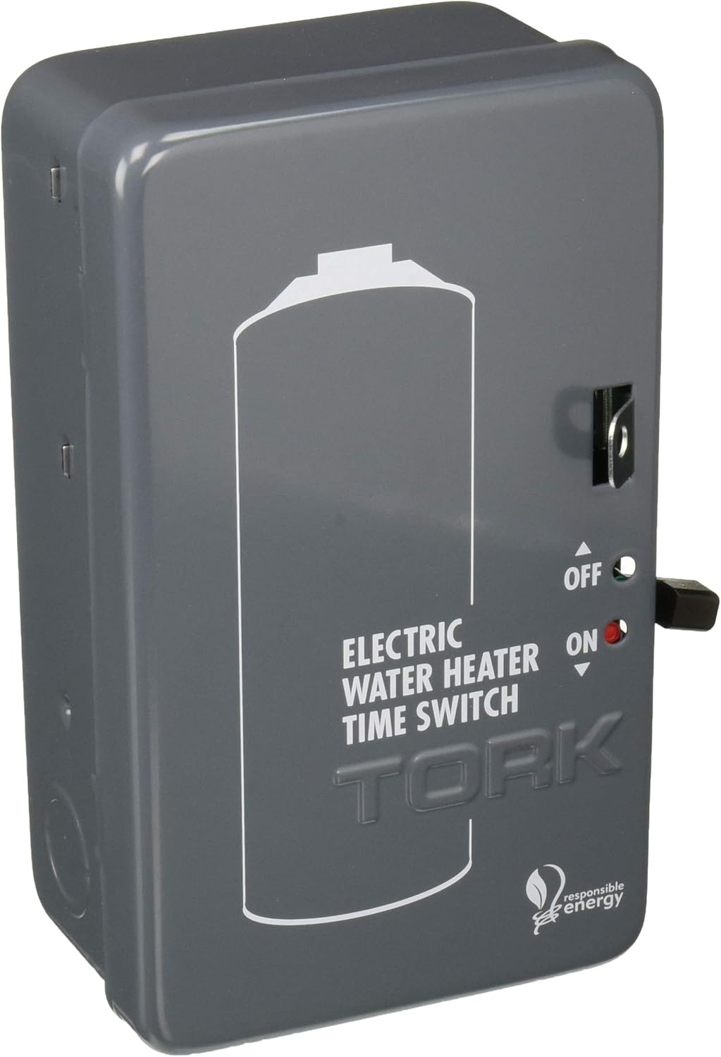 Mechanical Water Heater Time Switch, 24-Hour, 208/250V, 40A, DPST, Gray, Pack of 2 T338053