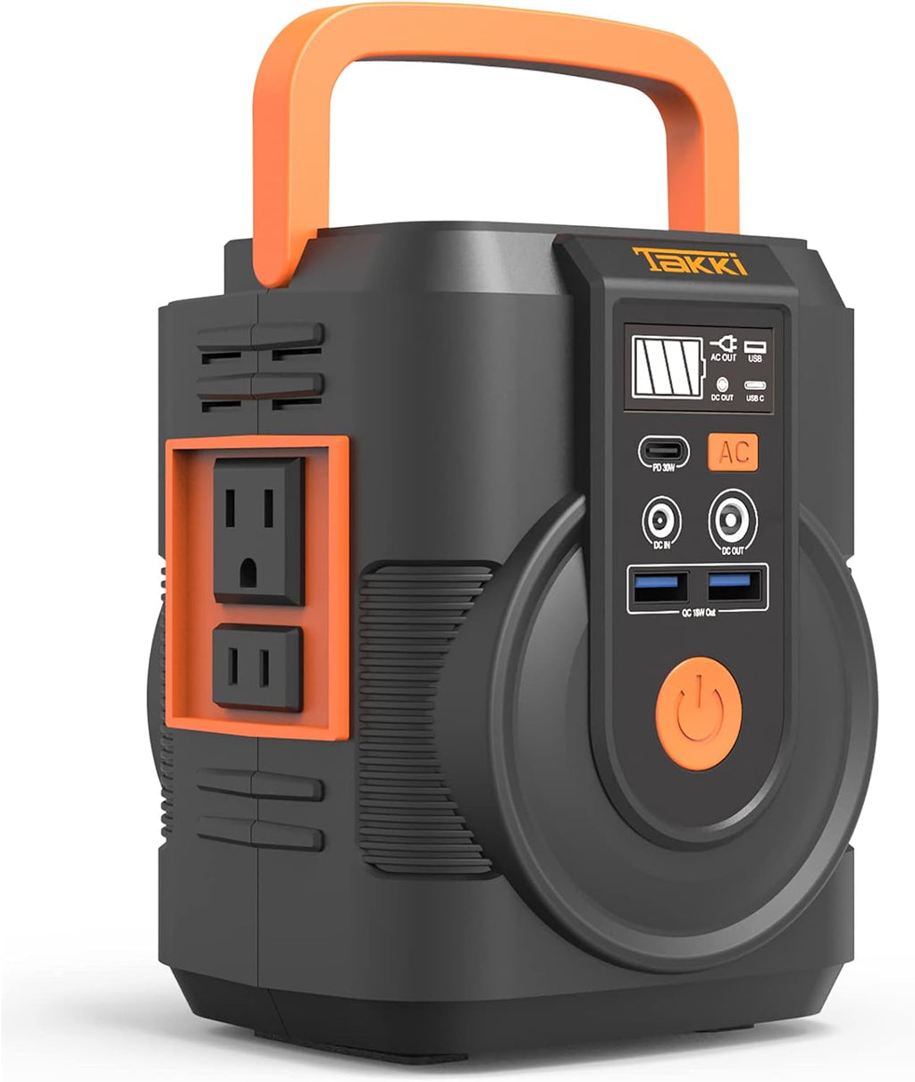 111Wh Portable Power Station with AC Outlet, USB Port, Lights O5127