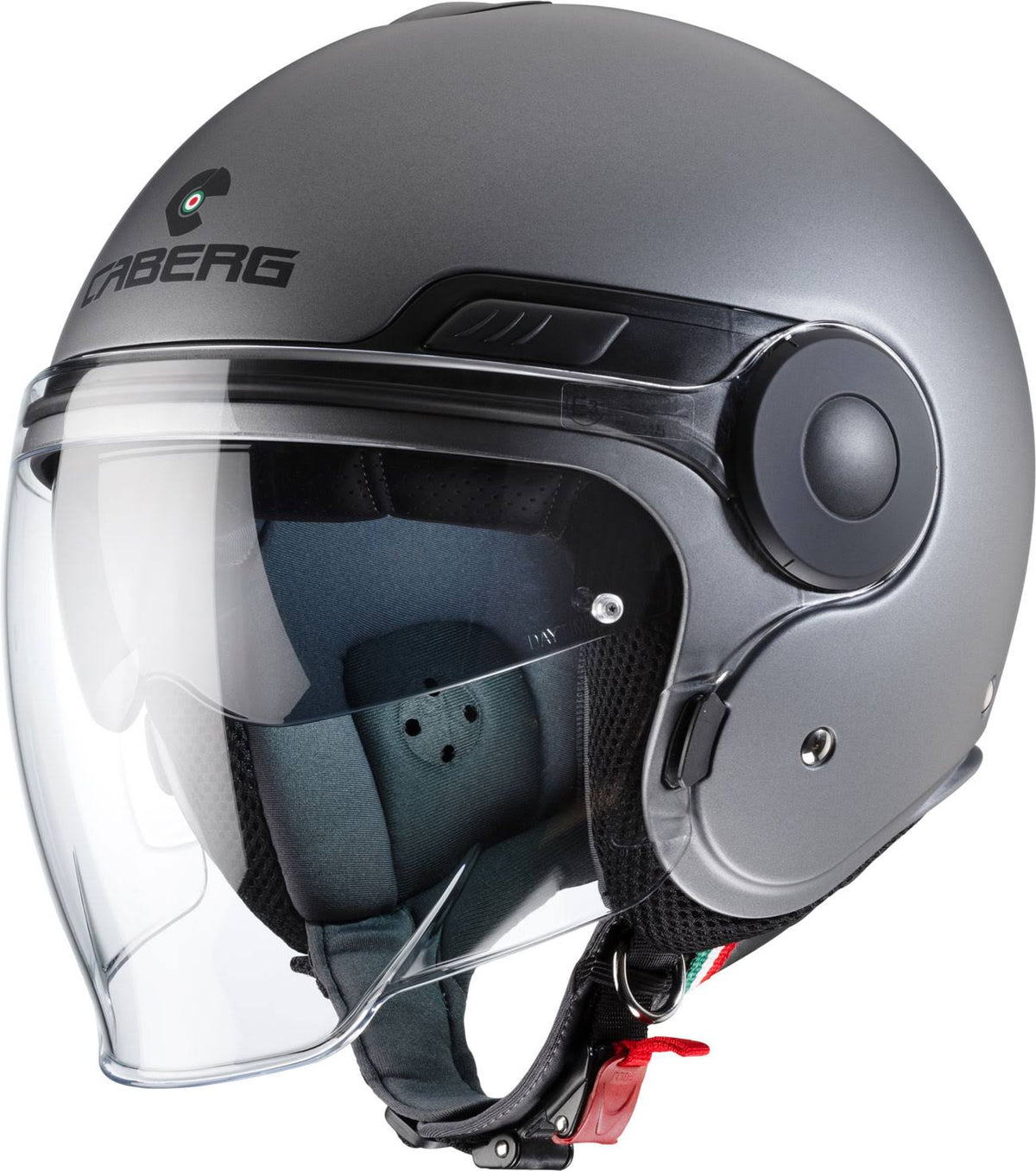 Matt-Gun Jet Helmet, black-grey, Size XL L3394