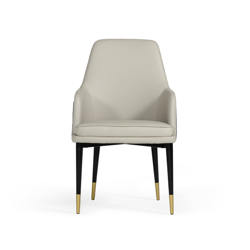 White & Grey Dining Chair B6810