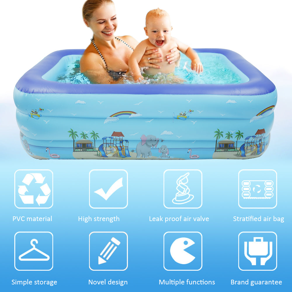 Inflatable Swimming Pool for Kids Adults Family L87712