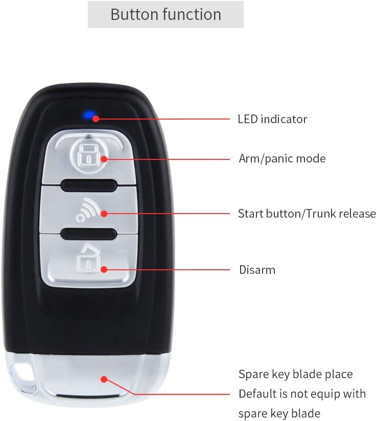 Smart Key PKE Car Alarm System Passive Keyless Entry Auto Start Engine Start Stop Button Touch Password Keypad M611965