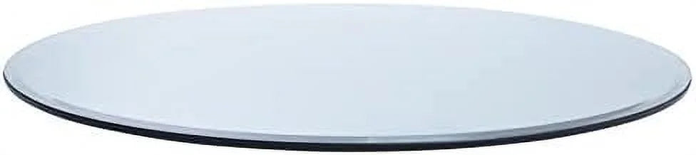 38" Round Clear Tempered Glass Table Top G25945