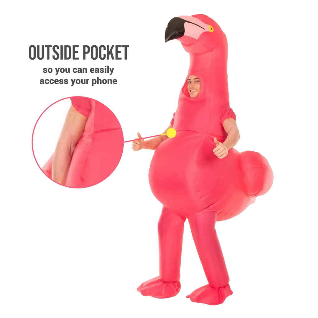 Pink Inflatable Flamingo Costume F952867