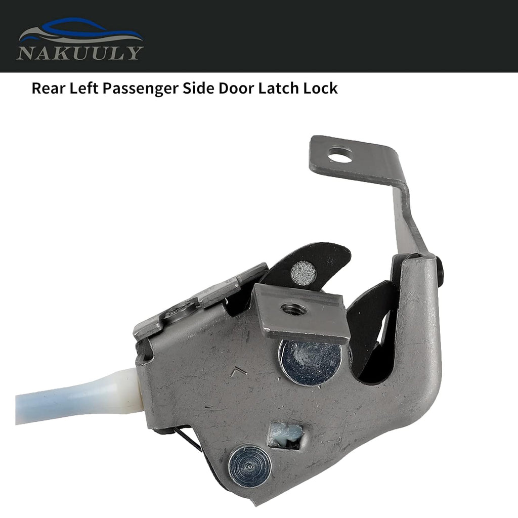Left Driver Side Rear Door Lock Latch & Cable Assembly Pack of 2 G725520