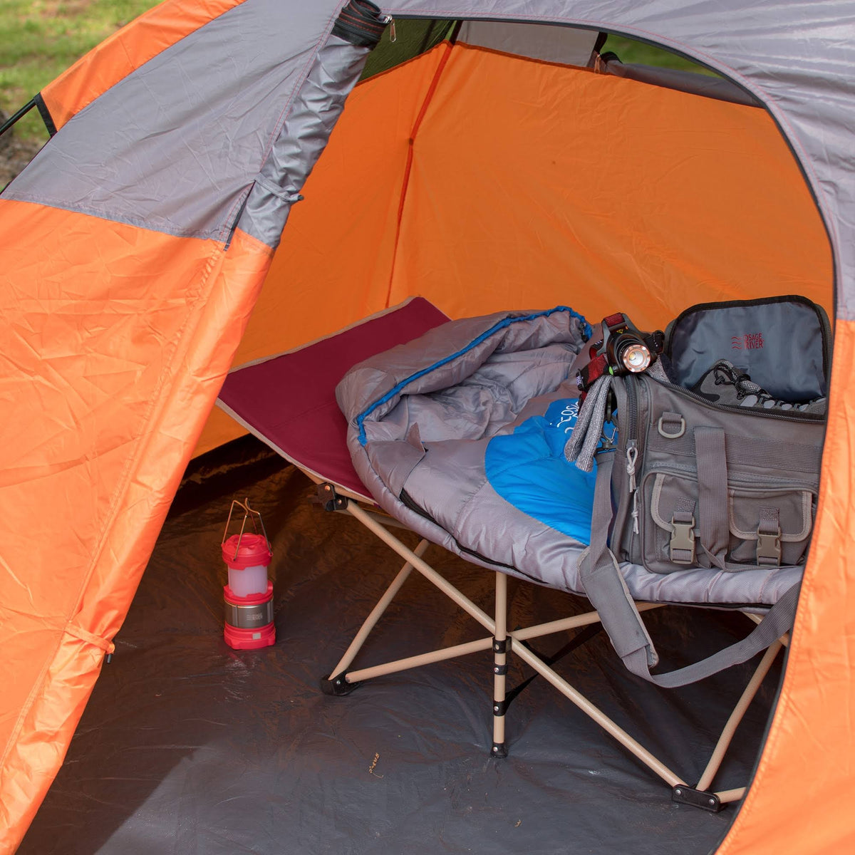 Folding Camp Cot with Carry Bag H51117