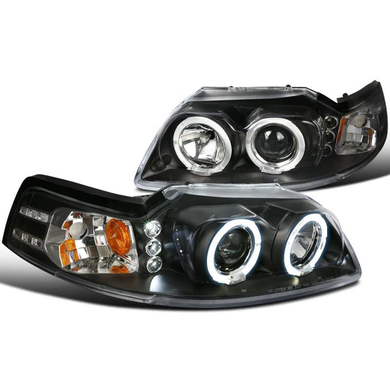 Black Halo Projector Headlights O7295