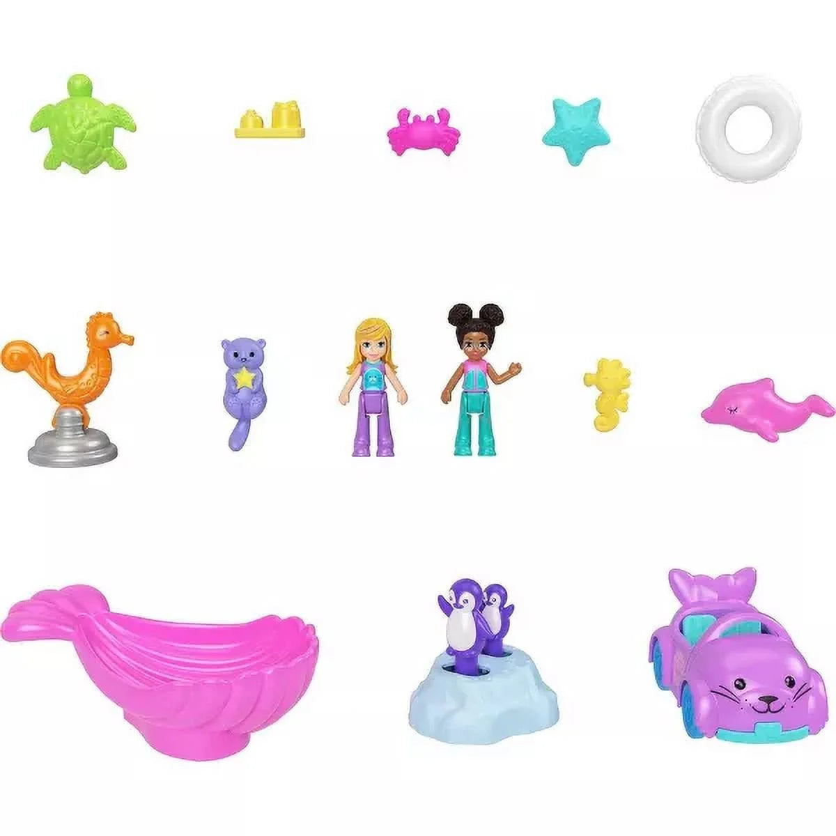 Polly Pocket Pollyville Aquarium Playset with 2 Dolls M756