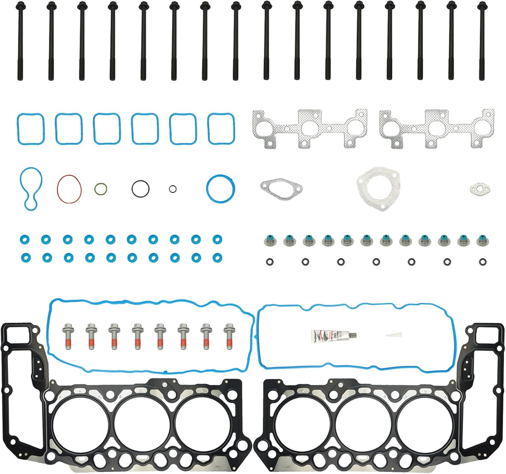 Head Gasket Set with Bolts for Dodge Ram 1500 Durango Dakota Jeep Liberty Grand Cherokee Commander 3.7L A4703