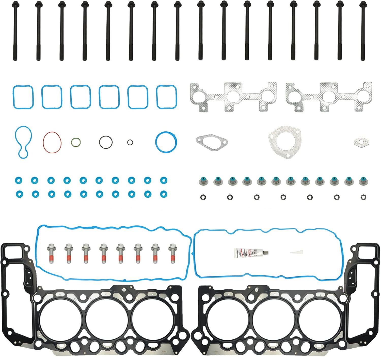 Head Gasket Set with Bolts for Dodge Ram 1500 Durango Dakota Jeep Liberty Grand Cherokee Commander 3.7L A4703