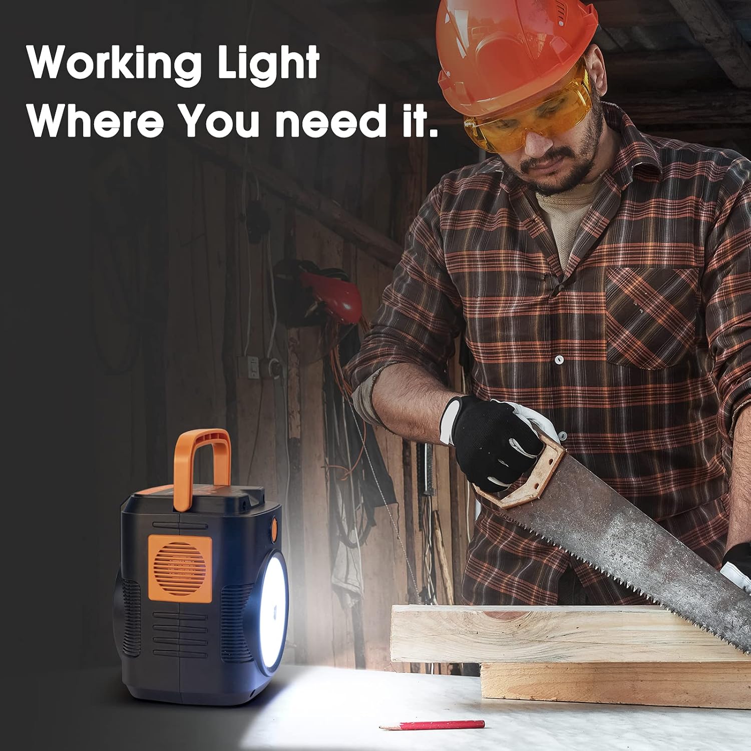 111Wh Portable Power Station with AC Outlet, USB Port, Lights O5127