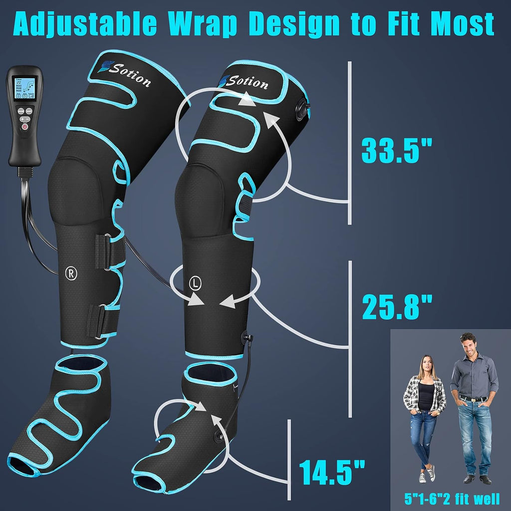 Leg Massager with Air Compression, 4 Intensities & 4 Modes J11556