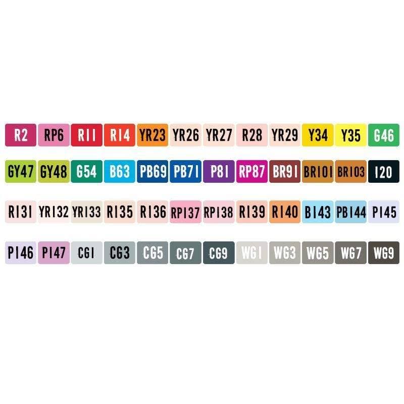 48 Color Twin Brush Marker Set D974188