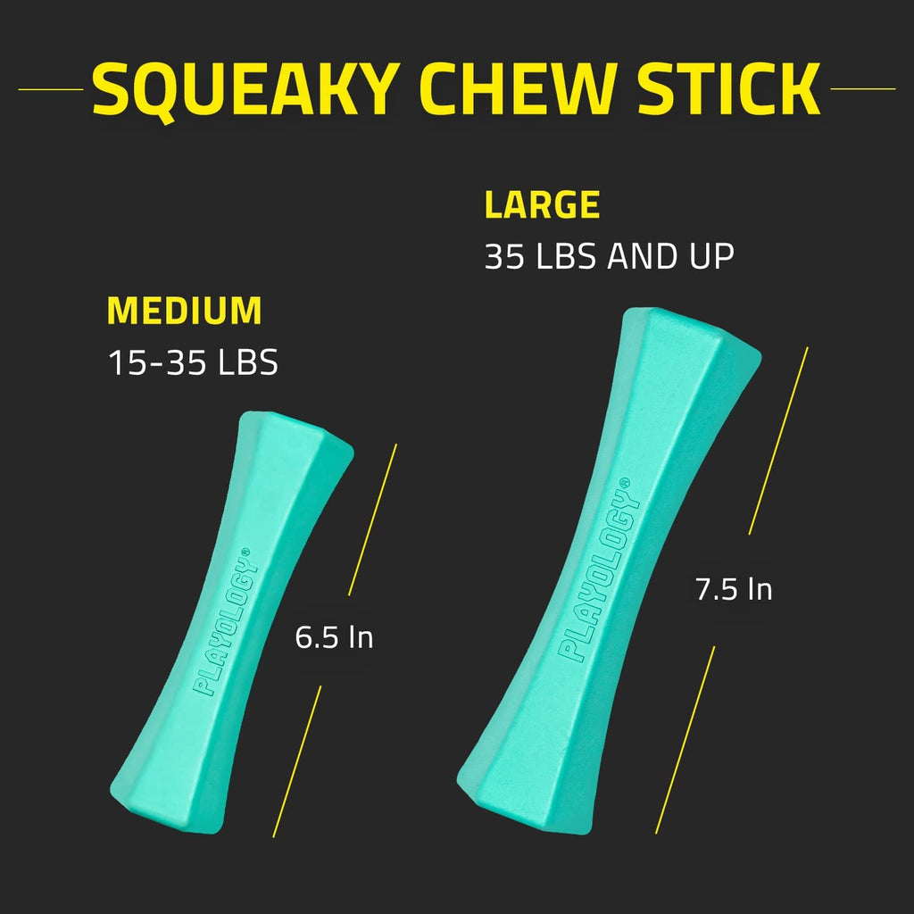Blue Squeaky Dog Chew Stick Toy Z688