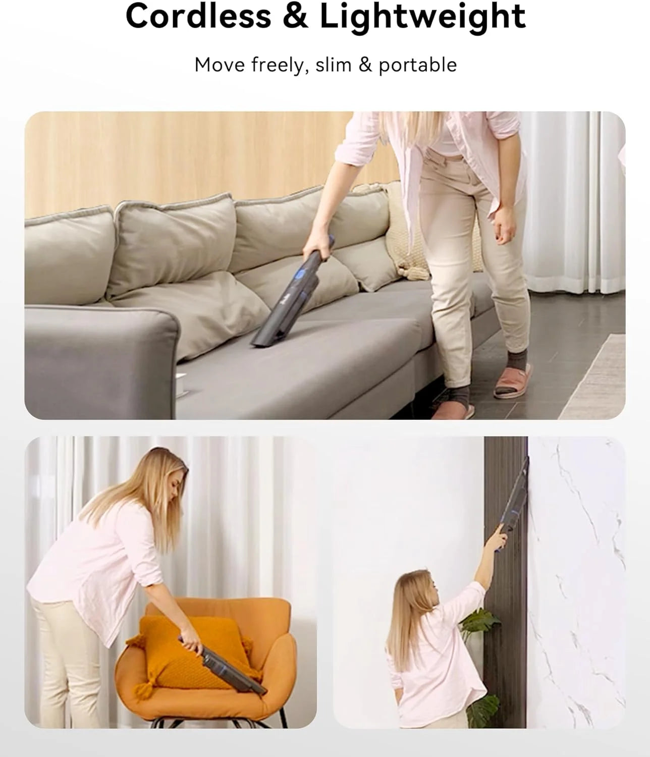 Handheld Vacuum Cordless, 20KPa, 35 Mins Runtime with Fast Charging Dock, One-Touch Empty A900993