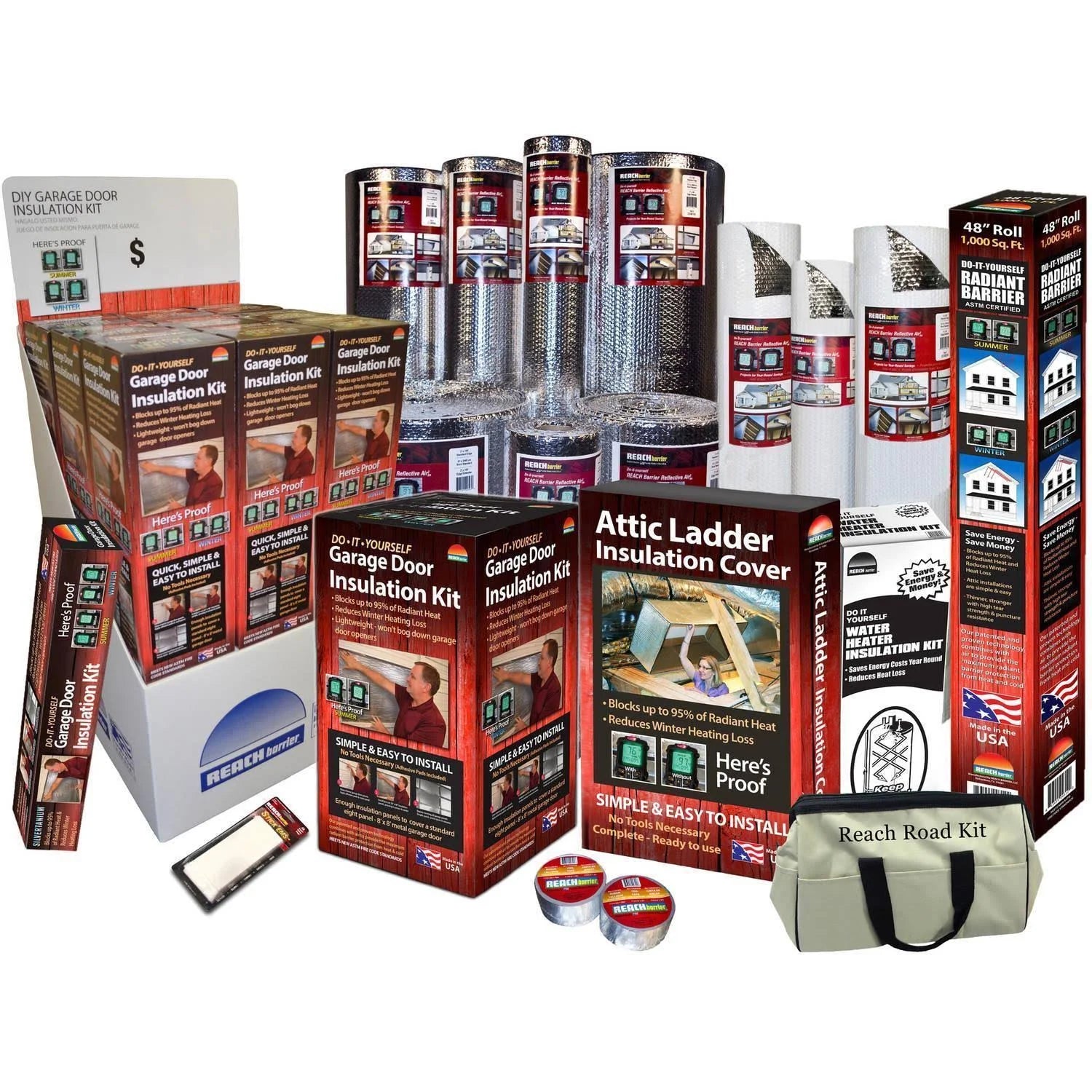 Air Double Reflective Attic Ladder Insulation Protector O2987