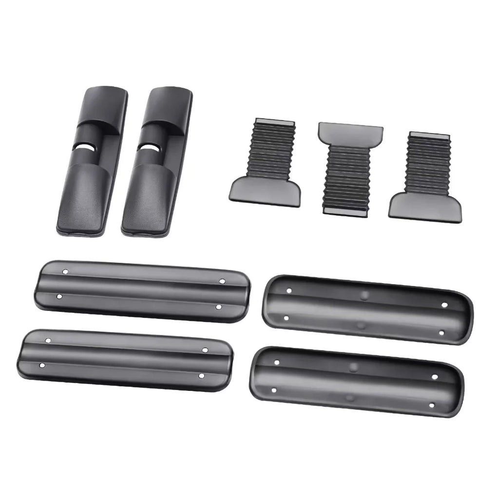 2Pcs Universal Aluminum Car Top Roof Rack Rail Adjustable Lockable Black G814098