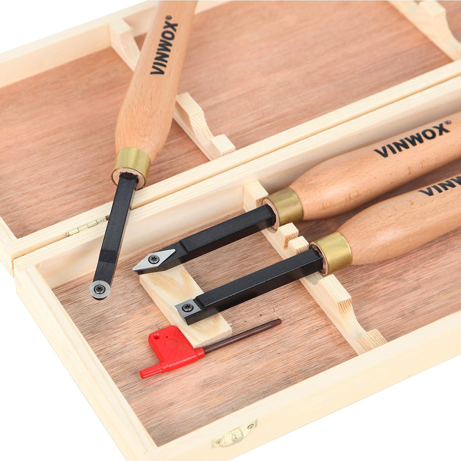 3 PCS Carbide Wood Lathe Turning Tool Set R647365