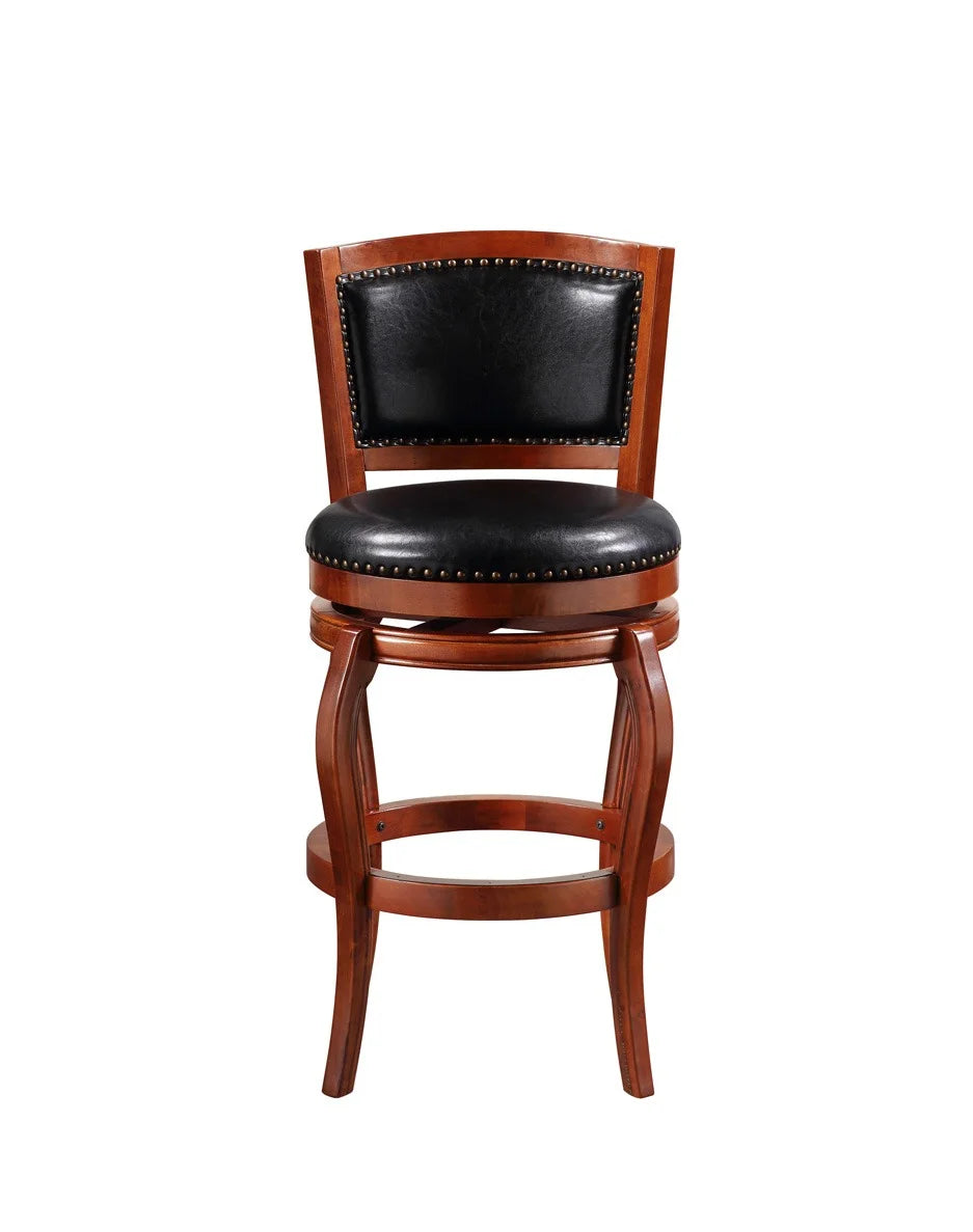 Cherry High Back Swivel Bar Stool M5499