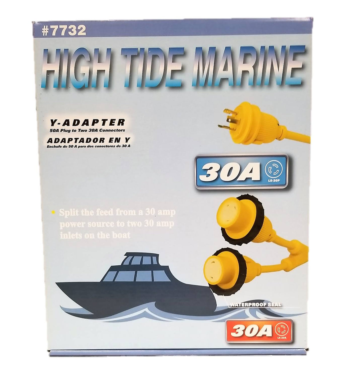 30 Amp Male to (2) 30 Amp Female Shore Power Y-Splitter A5659