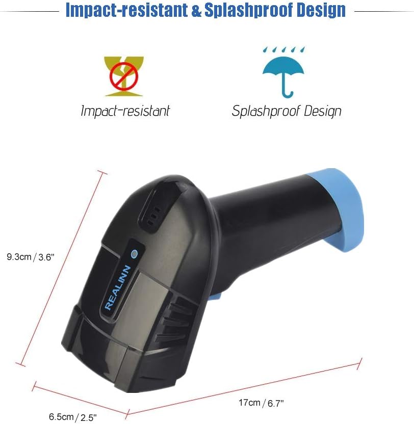 Cordless 2D Barcode Scanner with USB Cradle, Pack of 2 F62407