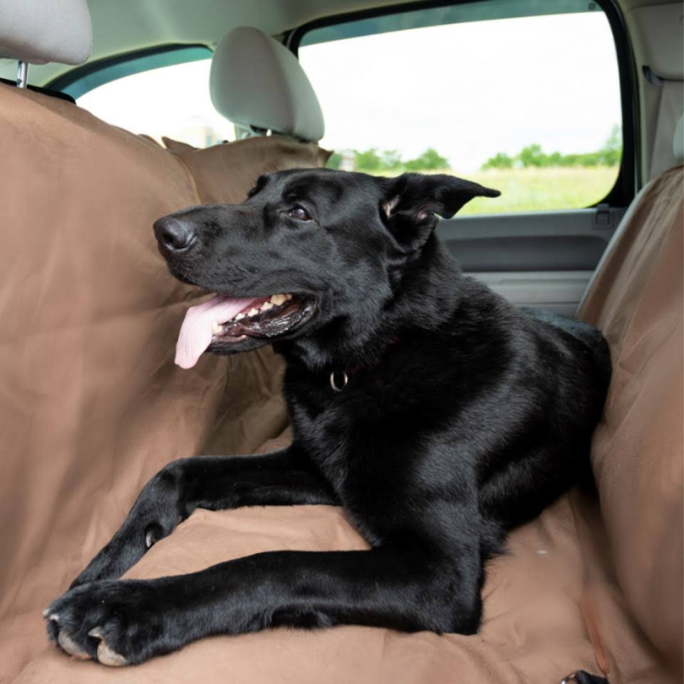 Beige Reversible Dog Car Seat Cover A662