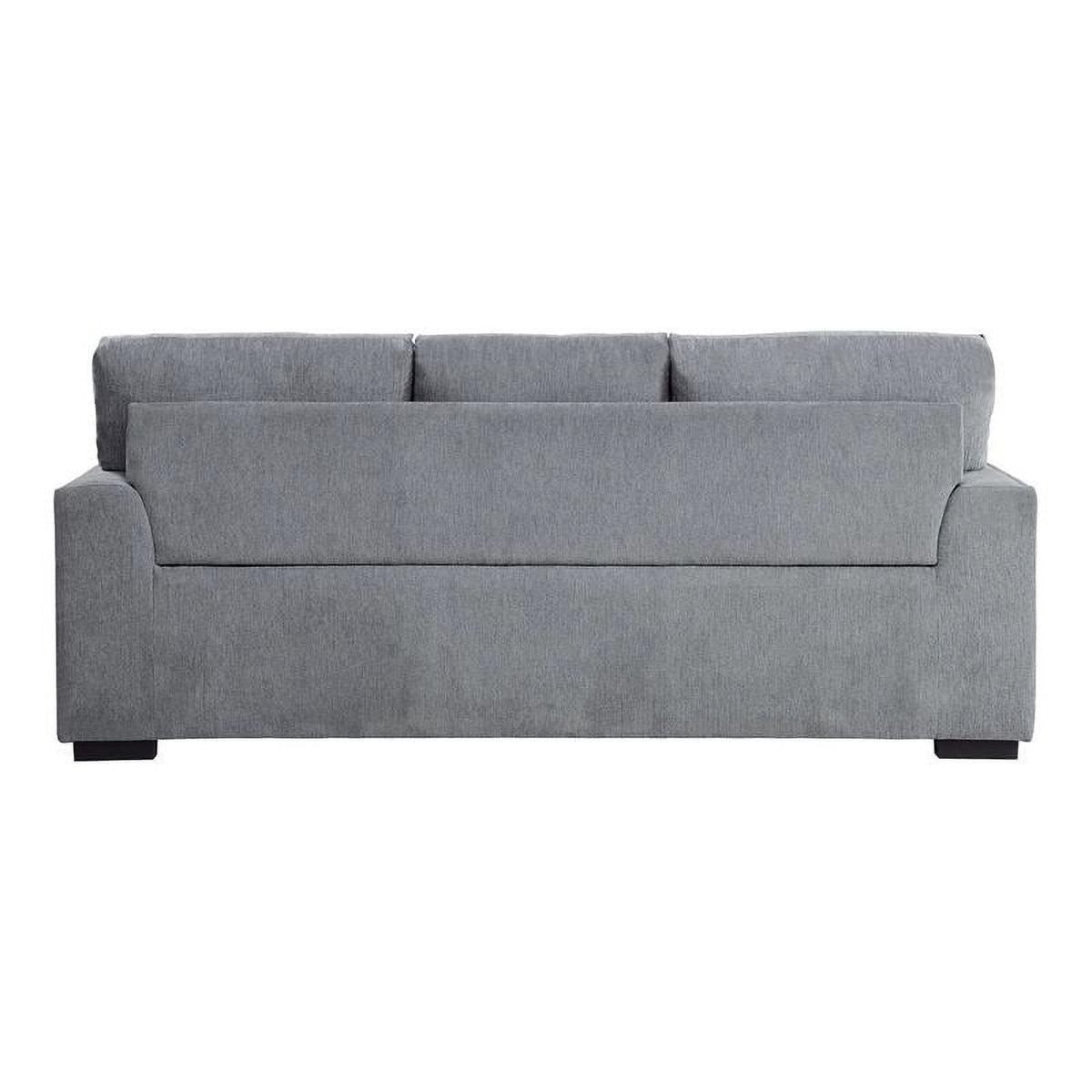 Dark Gray Chenille Fabric Sofa O8112