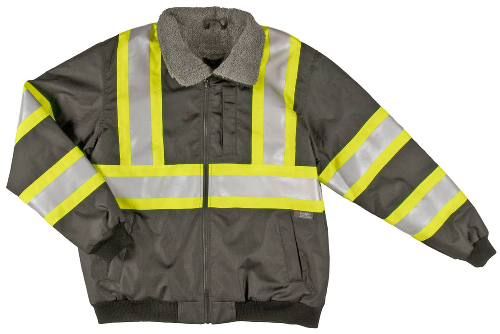 Black Sherpa Lined Safety Bomber XL Y96781