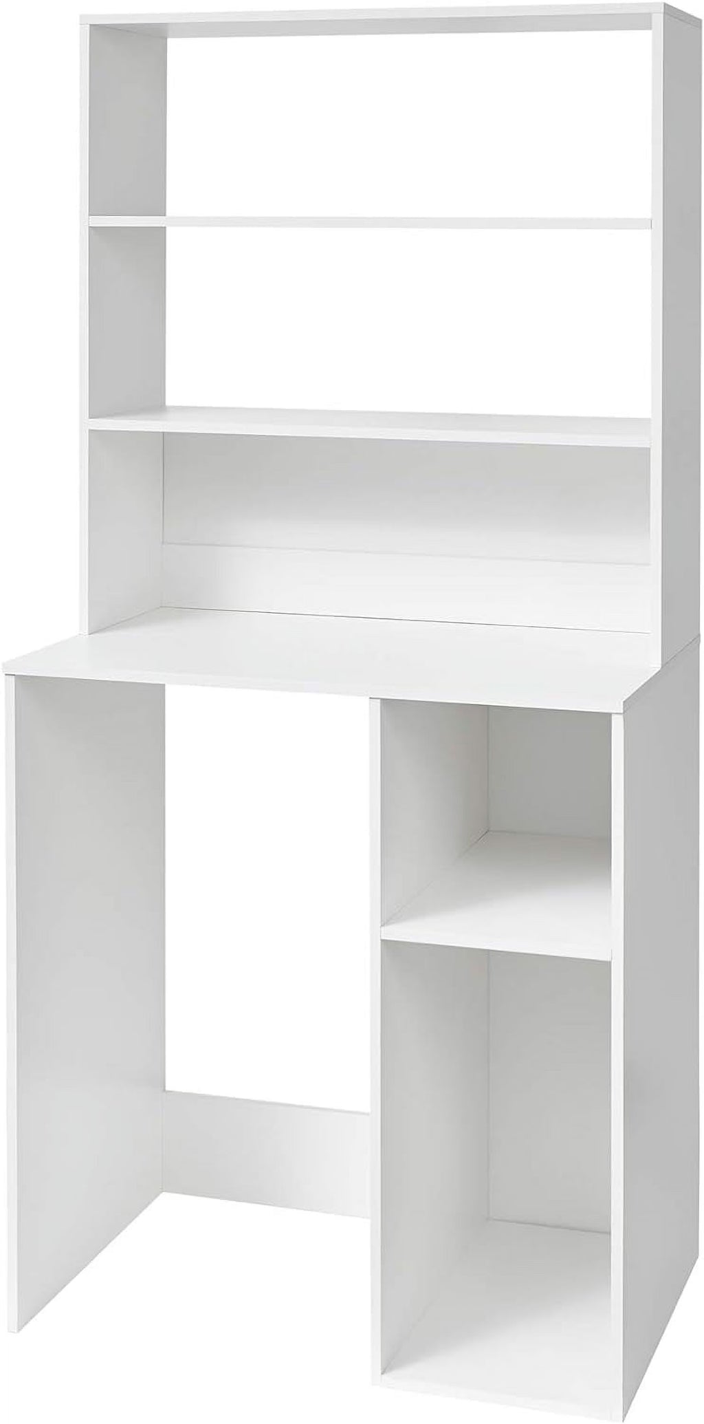 White Mini Fridge Dorm Station With Top Shelf F7767