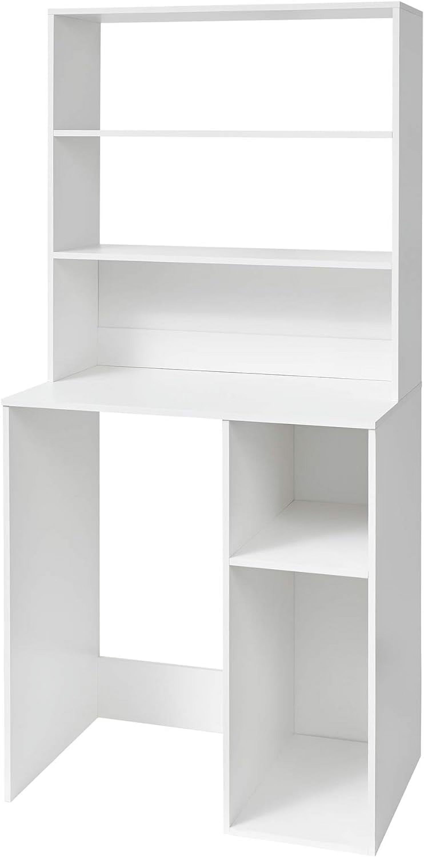 White Mini Fridge Dorm Station With Top Shelf F7767