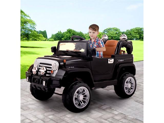 12V Battery Powered Electric Ride on Car with Remote Control Black F3833