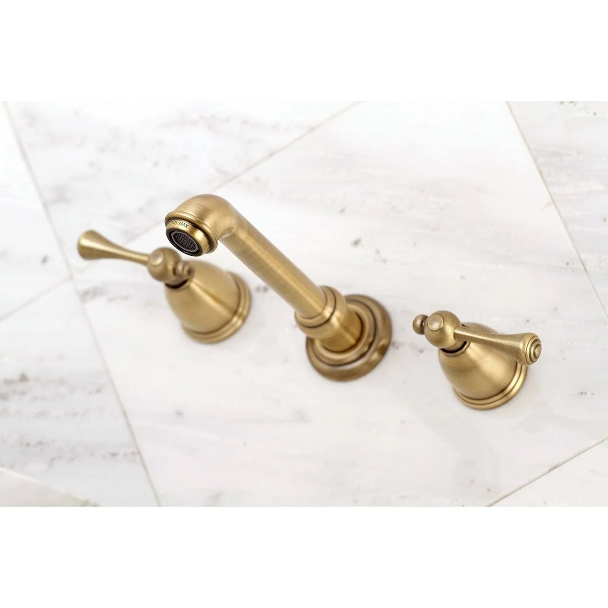 Oil Rubbed Bronze Two-Handle Wall Mount Bathroom Faucet L2971