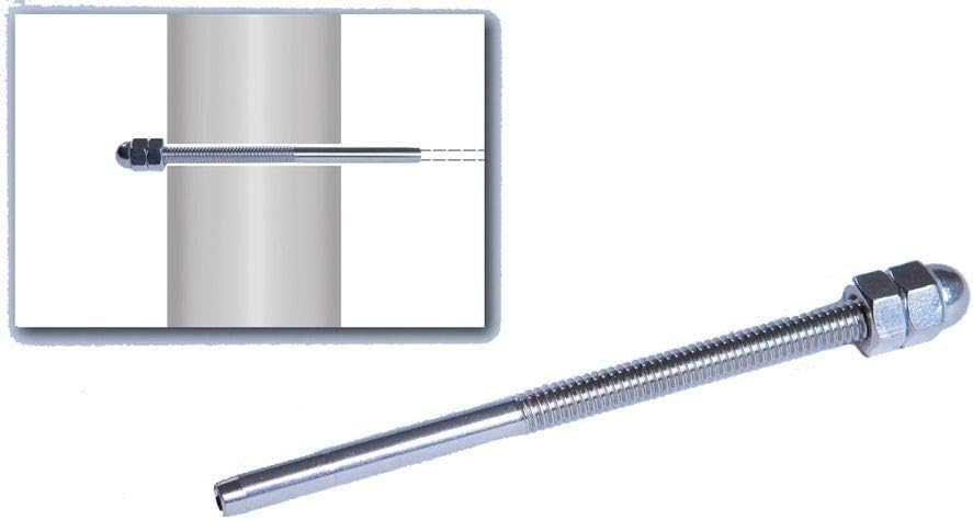 Stainless Steel Hand-Crimp Threaded Tensioners for 1/8 Cable Railing, Lot of 10 J414116