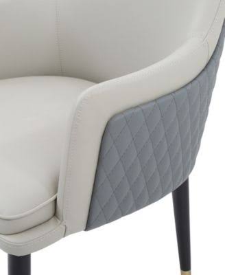 White & Grey Dining Chair B6810