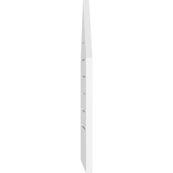Peaked Top Surface Mount PVC Gable Vent 7/12 Pitch C607170
