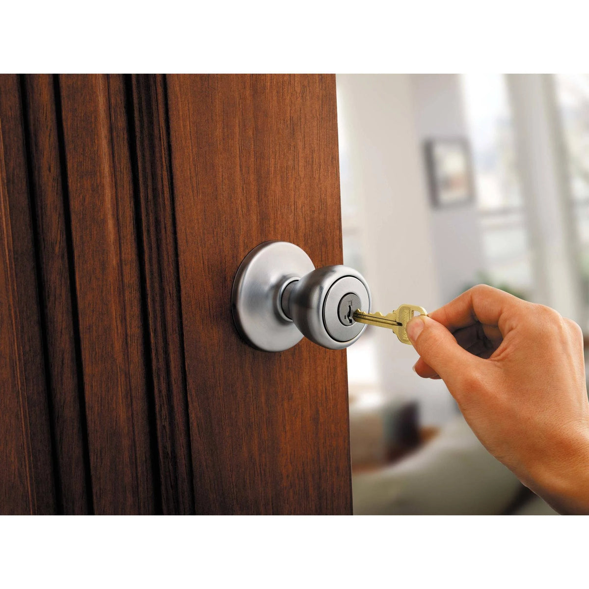 Bright Brass Entry Door Knob S65809