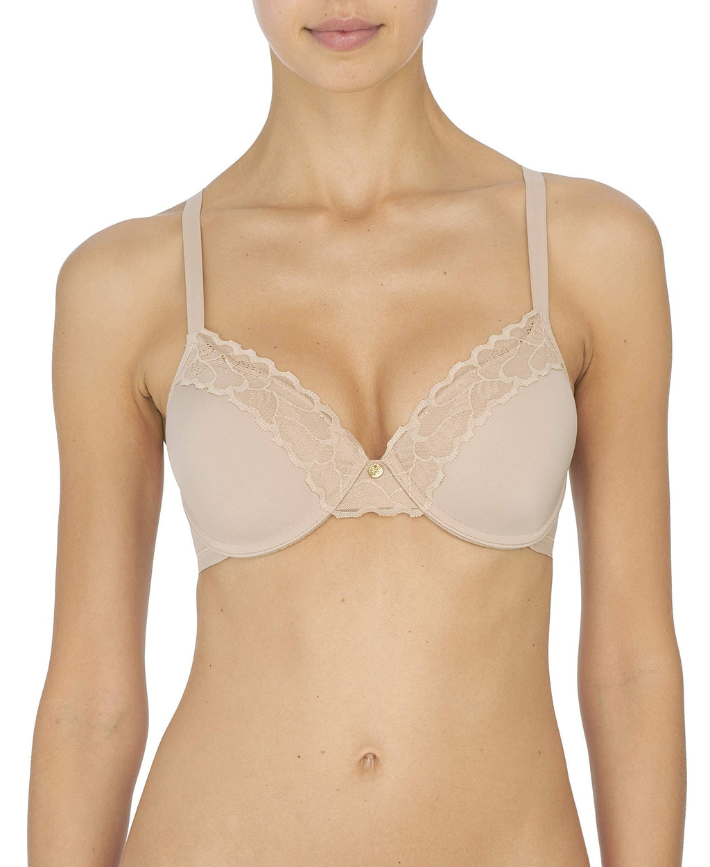Feathers Contour Plunge Bra, Cafe 32G O239