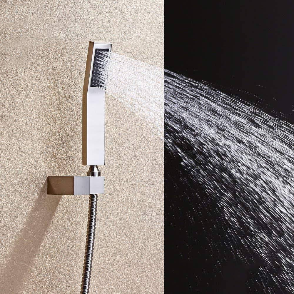 Rainfall LED Shower Set Double-Function Valve, Brass Handheld Shower Oil Rubbed Bronze F5070