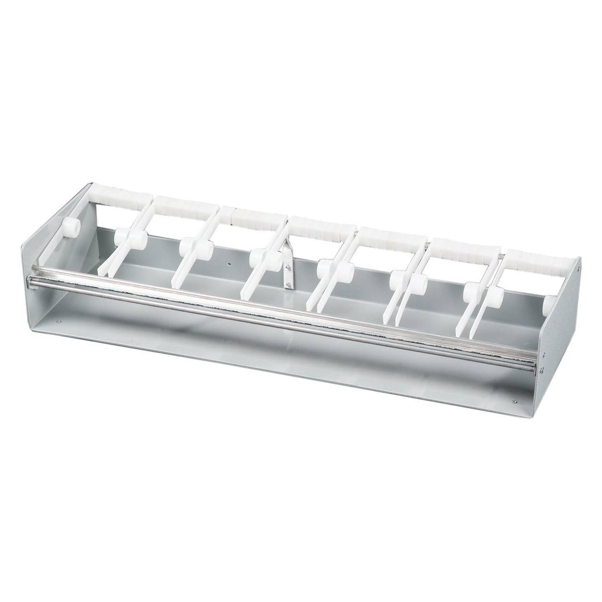 White Plastic 7-Slot Label Dispenser Q87471